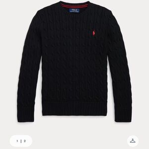 Polo by Ralph Lauren Women’s Oversized Black Knit Sweater